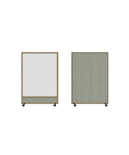 Akustikwhiteboard auf Rollen